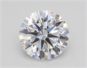 Lab Created Diamond 1.29 Carats, Round with Ideal Cut, D Color, VVS2 Clarity and Certified by IGI
