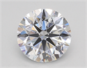 Lab Created Diamond 1.50 Carats, Round with Ideal Cut, E Color, VVS1 Clarity and Certified by IGI