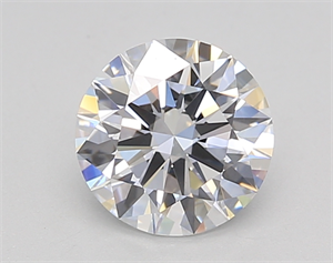Picture of Lab Created Diamond 1.08 Carats, Round with Ideal Cut, D Color, VVS2 Clarity and Certified by IGI