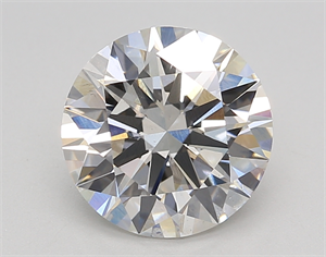 Picture of Lab Created Diamond 2.69 Carats, Round with Ideal Cut, H Color, VS2 Clarity and Certified by IGI