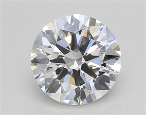 Picture of Lab Created Diamond 2.08 Carats, Round with Ideal Cut, E Color, VS2 Clarity and Certified by IGI