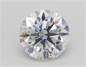 Lab Created Diamond 1.37 Carats, Round with Ideal Cut, D Color, VS1 Clarity and Certified by IGI