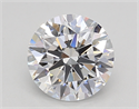 Lab Created Diamond 1.57 Carats, Round with Excellent Cut, D Color, VS1 Clarity and Certified by GIA