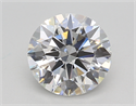 Lab Created Diamond 2.07 Carats, Round with Ideal Cut, F Color, VS2 Clarity and Certified by IGI