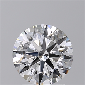 Picture of Lab Created Diamond 2.05 Carats, Round with Ideal Cut, G Color, VS1 Clarity and Certified by IGI