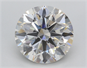 Lab Created Diamond 3.83 Carats, Round with Ideal Cut, H Color, VS1 Clarity and Certified by IGI