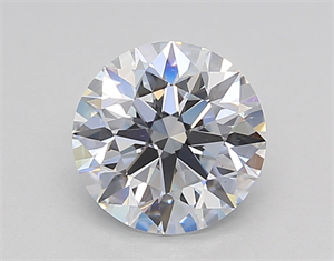 Picture of Lab Created Diamond 1.33 Carats, Round with Ideal Cut, F Color, VS2 Clarity and Certified by IGI