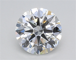 Picture of Lab Created Diamond 1.24 Carats, Round with Ideal Cut, D Color, VVS2 Clarity and Certified by IGI
