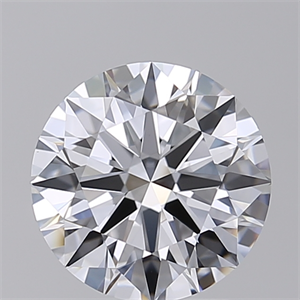 Picture of Lab Created Diamond 2.04 Carats, Round with Ideal Cut, D Color, VVS2 Clarity and Certified by IGI