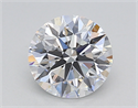 Lab Created Diamond 1.24 Carats, Round with Excellent Cut, D Color, VS2 Clarity and Certified by IGI