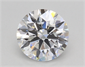 Lab Created Diamond 1.25 Carats, Round with Ideal Cut, D Color, VS1 Clarity and Certified by IGI
