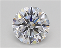Lab Created Diamond 1.32 Carats, Round with Ideal Cut, E Color, VVS2 Clarity and Certified by IGI