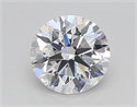 Lab Created Diamond 1.06 Carats, Round with Ideal Cut, D Color, VVS1 Clarity and Certified by IGI