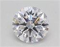 Lab Created Diamond 1.24 Carats, Round with Ideal Cut, E Color, VVS2 Clarity and Certified by IGI