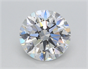 Lab Created Diamond 2.00 Carats, Round with Excellent Cut, E Color, VS2 Clarity and Certified by IGI