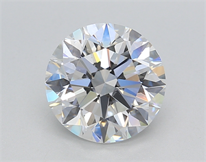 Picture of Lab Created Diamond 2.00 Carats, Round with Excellent Cut, E Color, VS2 Clarity and Certified by IGI