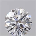 Lab Created Diamond 0.72 Carats, Round with Excellent Cut, D Color, VS1 Clarity and Certified by IGI