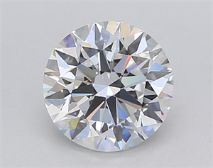 Picture of Lab Created Diamond 1.24 Carats, Round with Ideal Cut, D Color, VVS2 Clarity and Certified by IGI
