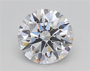 Picture of Lab Created Diamond 1.27 Carats, Round with Ideal Cut, E Color, VVS2 Clarity and Certified by IGI