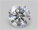 Lab Created Diamond 1.21 Carats, Round with Ideal Cut, E Color, VVS2 Clarity and Certified by IGI