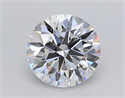 Lab Created Diamond 1.22 Carats, Round with Ideal Cut, D Color, VVS2 Clarity and Certified by IGI