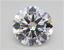 Lab Created Diamond 1.91 Carats, Round with Excellent Cut, D Color, VS2 Clarity and Certified by IGI