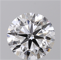 Lab Created Diamond 2.01 Carats, Round with Excellent Cut, D Color, VS1 Clarity and Certified by IGI