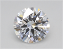 Lab Created Diamond 1.01 Carats, Round with Ideal Cut, D Color, VVS2 Clarity and Certified by IGI