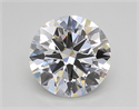 Lab Created Diamond 2.00 Carats, Round with Excellent Cut, E Color, VS2 Clarity and Certified by IGI