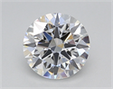 Lab Created Diamond 1.09 Carats, Round with Ideal Cut, D Color, VS2 Clarity and Certified by IGI