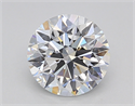 Lab Created Diamond 1.25 Carats, Round with Ideal Cut, D Color, VVS2 Clarity and Certified by IGI