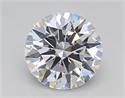 Lab Created Diamond 1.29 Carats, Round with Ideal Cut, F Color, VVS1 Clarity and Certified by IGI