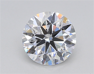 Picture of Lab Created Diamond 1.04 Carats, Round with Ideal Cut, D Color, VVS1 Clarity and Certified by IGI