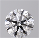 Lab Created Diamond 4.02 Carats, Round with Ideal Cut, E Color, VVS2 Clarity and Certified by IGI