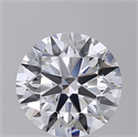 Lab Created Diamond 4.01 Carats, Round with Ideal Cut, E Color, VVS2 Clarity and Certified by IGI