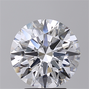Picture of Lab Created Diamond 3.52 Carats, Round with Ideal Cut, E Color, VVS2 Clarity and Certified by IGI
