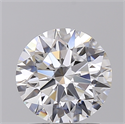 Lab Created Diamond 1.68 Carats, Round with Ideal Cut, D Color, VVS2 Clarity and Certified by IGI