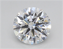 Lab Created Diamond 1.30 Carats, Round with Excellent Cut, D Color, VVS1 Clarity and Certified by GIA