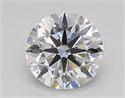 Lab Created Diamond 2.10 Carats, Round with Excellent Cut, D Color, VS2 Clarity and Certified by GIA