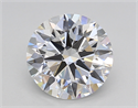 Lab Created Diamond 2.01 Carats, Round with Excellent Cut, D Color, VS1 Clarity and Certified by GIA