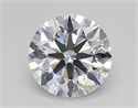 Lab Created Diamond 2.04 Carats, Round with Ideal Cut, D Color, VS1 Clarity and Certified by IGI