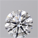 Lab Created Diamond 2.02 Carats, Round with Ideal Cut, D Color, VVS2 Clarity and Certified by IGI