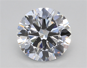 Picture of Lab Created Diamond 2.00 Carats, Round with Ideal Cut, E Color, VS1 Clarity and Certified by IGI