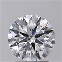 Lab Created Diamond 2.03 Carats, Round with Excellent Cut, D Color, VS1 Clarity and Certified by IGI