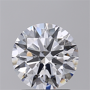 Picture of Lab Created Diamond 1.83 Carats, Round with Ideal Cut, D Color, VVS2 Clarity and Certified by IGI