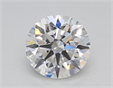 Lab Created Diamond 1.03 Carats, Round with Excellent Cut, D Color, VVS1 Clarity and Certified by IGI