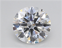 Lab Created Diamond 1.24 Carats, Round with Ideal Cut, E Color, VVS2 Clarity and Certified by IGI