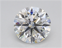 Lab Created Diamond 1.20 Carats, Round with Excellent Cut, D Color, VS1 Clarity and Certified by IGI