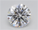 Lab Created Diamond 2.07 Carats, Round with Ideal Cut, E Color, VS2 Clarity and Certified by IGI