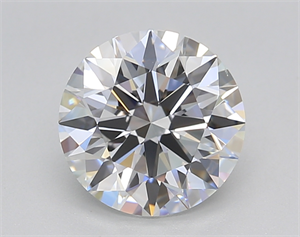 Picture of Lab Created Diamond 2.07 Carats, Round with Ideal Cut, E Color, VS2 Clarity and Certified by IGI